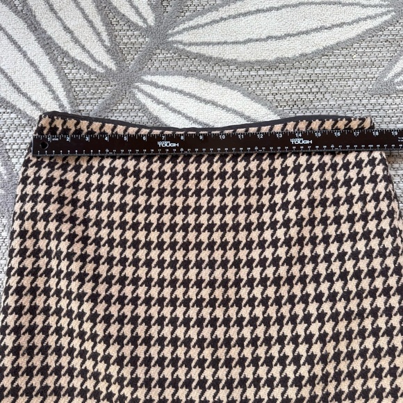 Talbots Women’s‎ Wool Houndstooth Pencil Skirt Size 12 Brown/Tan - Picture 6 of 8
